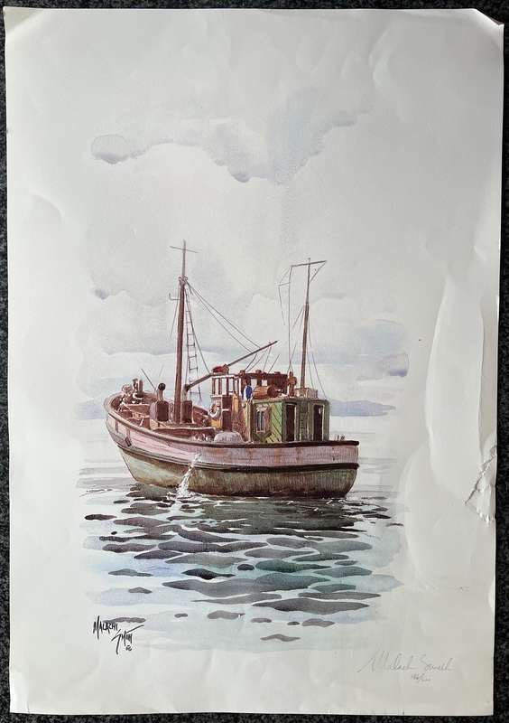 SIGNED, NUMBERED! MALACHI SMITH WATERCOLOUR PRINT