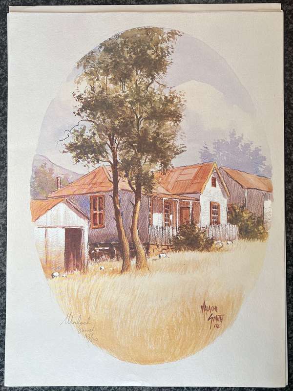 SIGNED, NUMBERED! 1 x COLLECTION OF 6 PRINTS BY LISTED ARTIST MALACHI SMITH