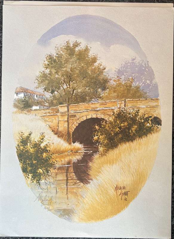 SIGNED, NUMBERED! 1 x COLLECTION OF 6 PRINTS BY LISTED ARTIST MALACHI SMITH