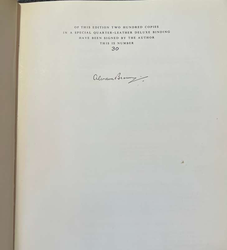 SIGNED, NUMBERED! DELUXE EDITION PICTORIAL AFRICANA BY ALFRED GORDON BROWN