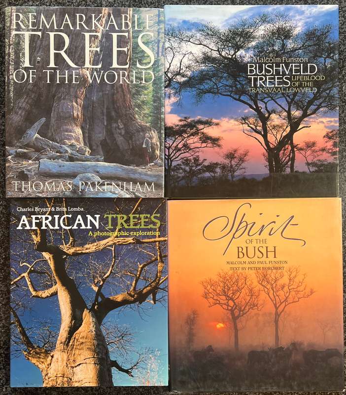 4 TREE AND BUSH BOOKS: AFRICAN TREES A PHOTOGRAPHIC EXPLORATION, REMARKABLE TREES OF THE WORLD,...