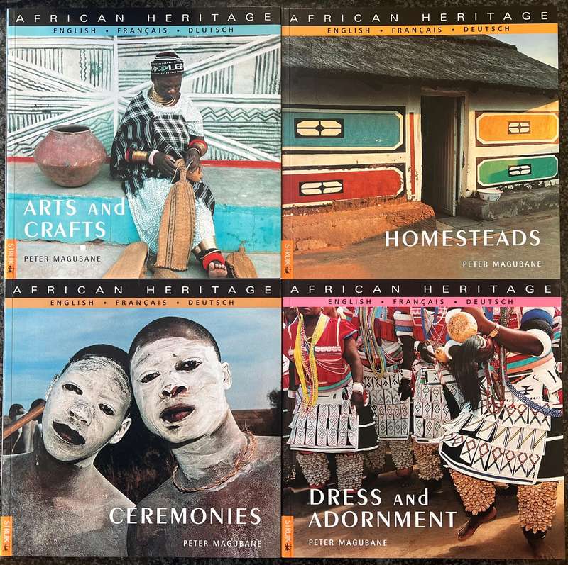 AFRICAN HERITAGE BY PETER MAGUBANE, BOX SET COMPRISING 4 TITLES MULTILINGUAL FIRST EDITION