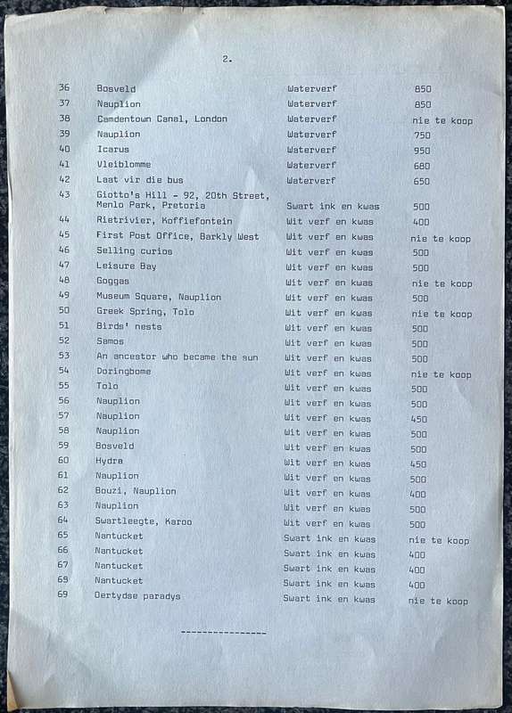 WALTER BATTISS RAU 1 - 20.3.82 EXHIBITION INVITATION AND CATALOGUE
