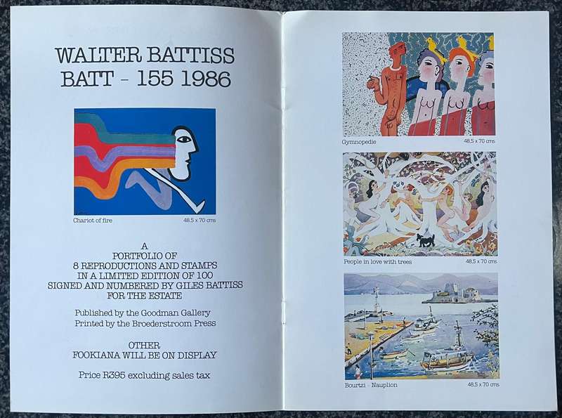 THE KINGS OF FOOK ISLAND WALTER BATTISS CATALOGUE 1986