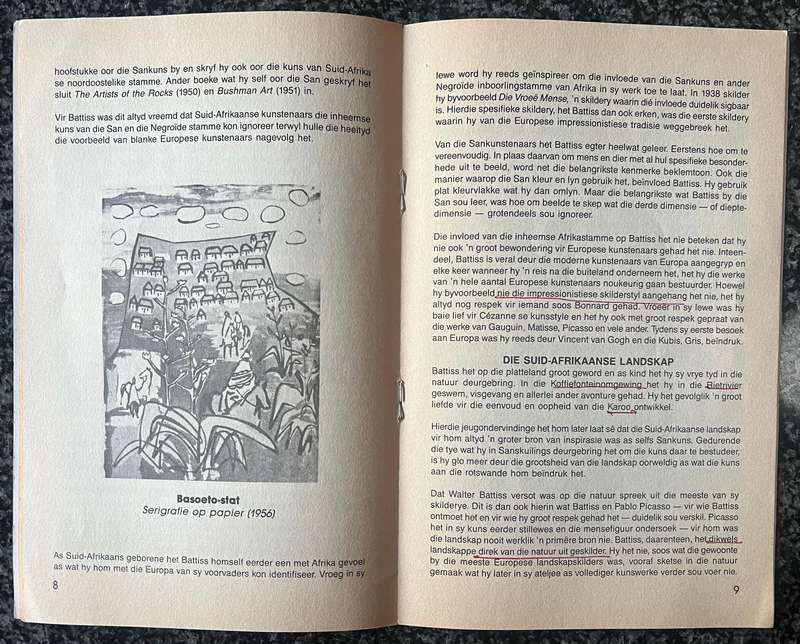 WALTER BATTISS: ENERGIE MENS EN KUNSTENAAR, TIENERTAKE BY PIETER SWANEPOEL