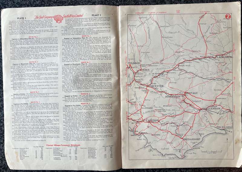 SHELL ROAD MAP OF THE UNION OF SOUTH AFRICA