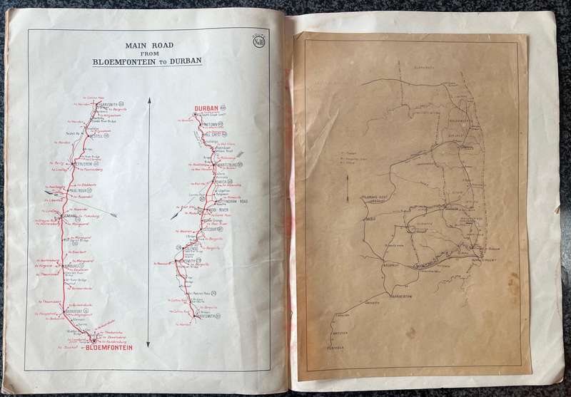 SHELL ROAD MAP OF THE UNION OF SOUTH AFRICA