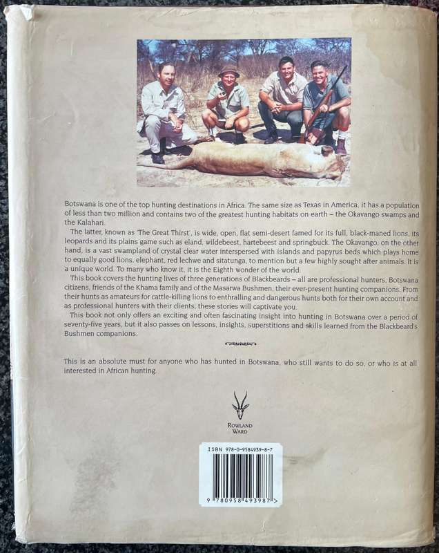 THE HUNTING BLACKBEARDS OF BOTSWANA EDITED BY BRIAN MARSH