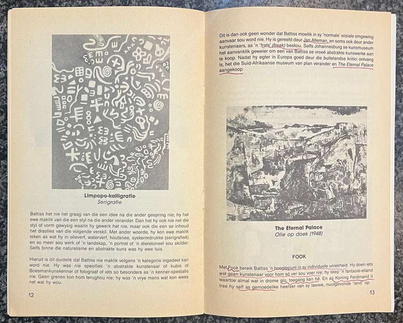 WALTER BATTISS: ENERGIE MENS EN KUNSTENAAR, TIENERTAKE BY PIETER SWANEPOEL