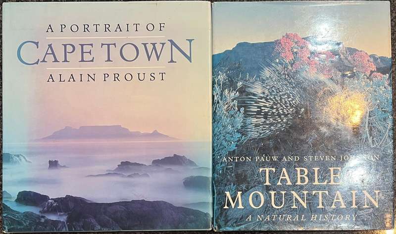 2 CAPE TOWN BOOKS! TABLE MOUNTAIN: A NATURAL HISTORY & A PORTRAIT OF CAPE TOWN