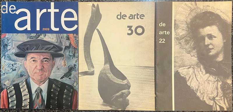 1 x COLLECTION OF 3 DE ARTE MAGAZINES 1972 - 2009