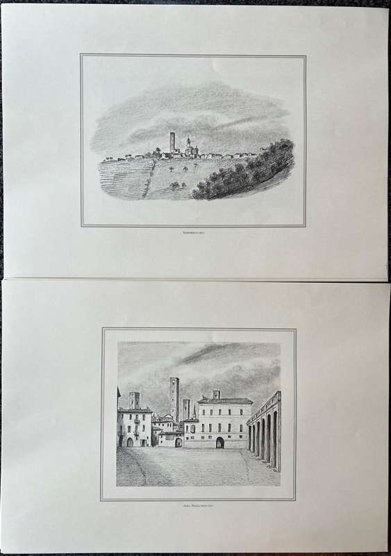1 x COLLECTION OF 21 PRINTS BY CLEMENTE ROVERE, IL MANDAMENTO ALBA NELLA SUA PROVINCIA