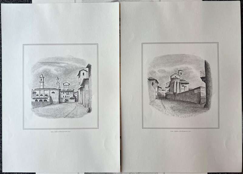 1 x COLLECTION OF 21 PRINTS BY CLEMENTE ROVERE, IL MANDAMENTO ALBA NELLA SUA PROVINCIA