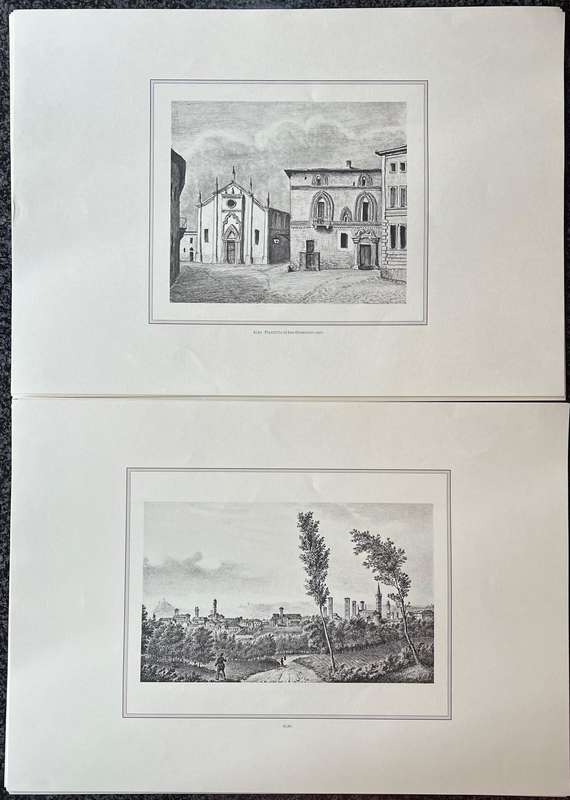 1 x COLLECTION OF 21 PRINTS BY CLEMENTE ROVERE, IL MANDAMENTO ALBA NELLA SUA PROVINCIA