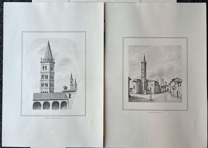 1 x COLLECTION OF 21 PRINTS BY CLEMENTE ROVERE, IL MANDAMENTO ALBA NELLA SUA PROVINCIA