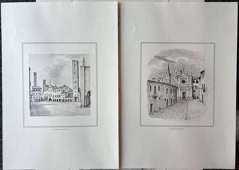 1 x COLLECTION OF 21 PRINTS BY CLEMENTE ROVERE, IL MANDAMENTO ALBA NELLA SUA PROVINCIA