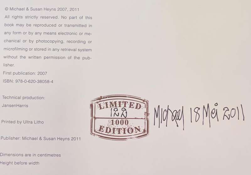 LIMITED EDITION, NUMBERED & SIGNED! MICHAEL HEYNS: KRONOLOGIES - CHRONOLOGICAL