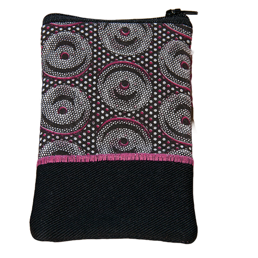 Combo Pink African Hobo bag with a FREE WALLET made from South African Shweshwe. Boho bag / Messenge