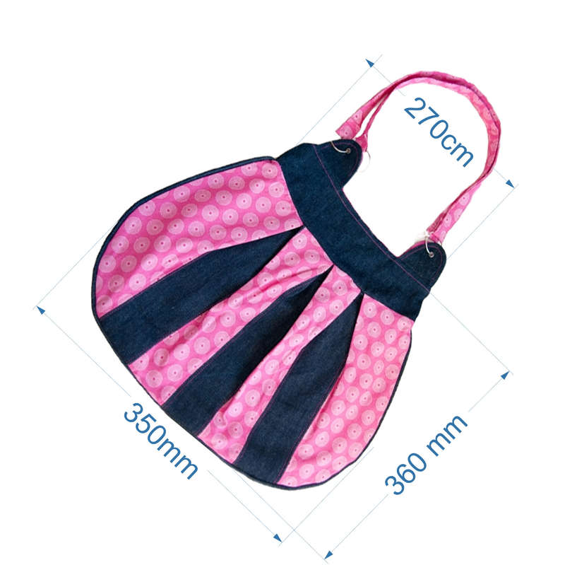 Combo Big pink Shweshwe hobo bag with free wallet combo, hand made, Boho bag / Messenger / Diaper b