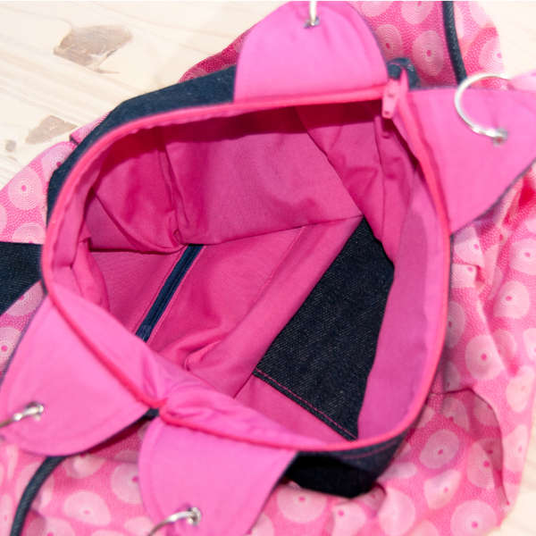 Combo Big pink Shweshwe hobo bag with free wallet combo, hand made, Boho bag / Messenger / Diaper b