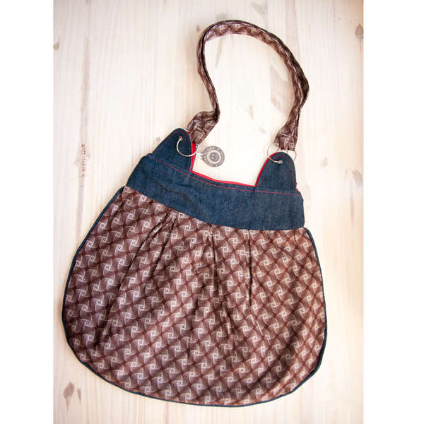 Combo Big Shweshwe bag with free wallet combo, Hand Made, Boho bag / Messenger