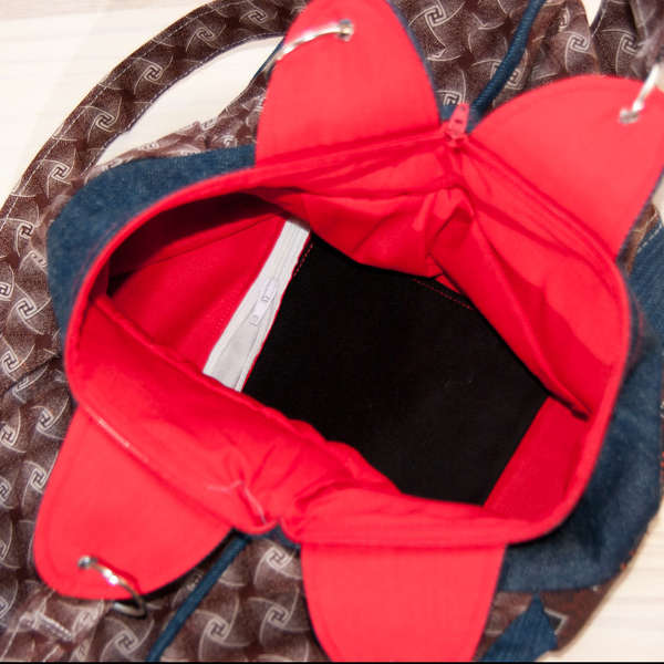 Combo Big Shweshwe bag with free wallet combo, Hand Made, Boho bag / Messenger