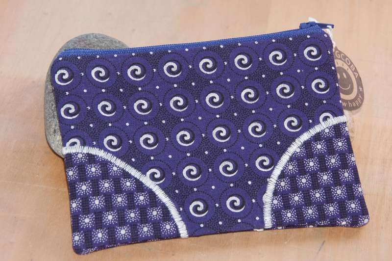 Big Purple Shweshwe Hand Bag with Free Wallet, Hand Made, Boho bag / Messenger