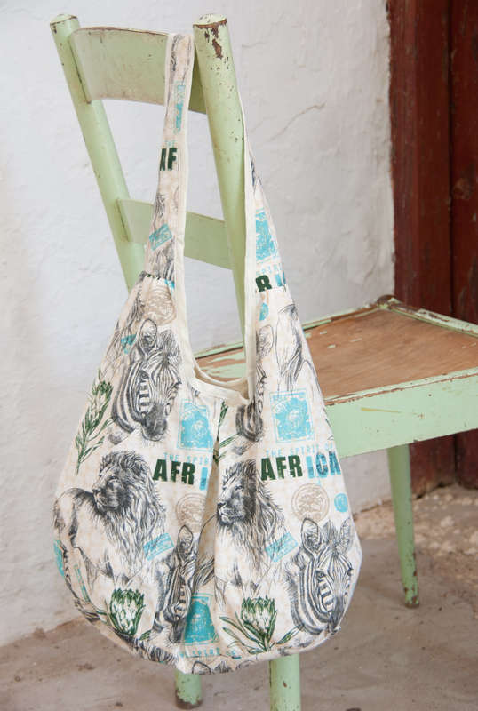 Big African Animal prints handbag. Handmade South African. Boho bag /  Diaper bag / Shoulder