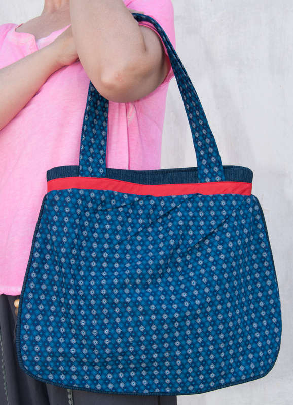 Combo Blue and red South African Shweshwe and denim Bag & Wallet. Boho bag / Hobo bag /Messenger
