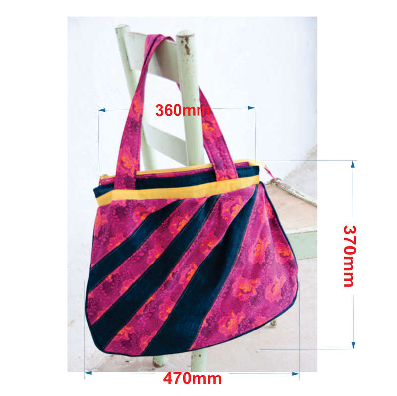 Combo Pink and Blue South African Shweshwe and denim Bag & Wallet. Boho bag / Hobo bag / Hand make