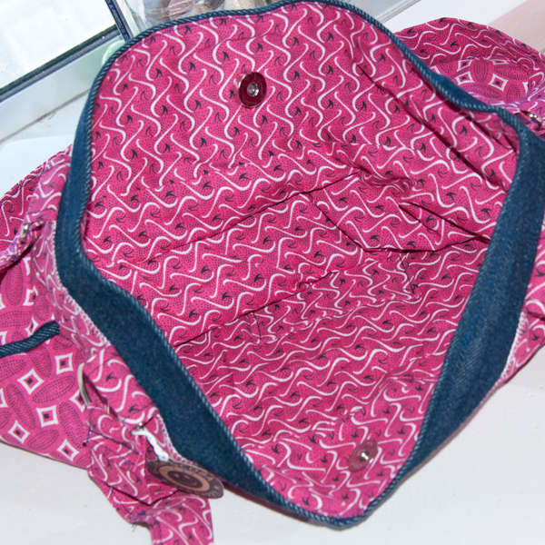 Combo African Hobo Bag with FREE wallet. Hand made. Boho bag / Hobo bag /Messenger / Diaper bag /
