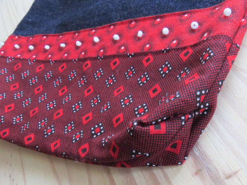 Combo - Denim Shweshwe Sling Bag & Wallet Combo. Truly South African. Hand made and unique.