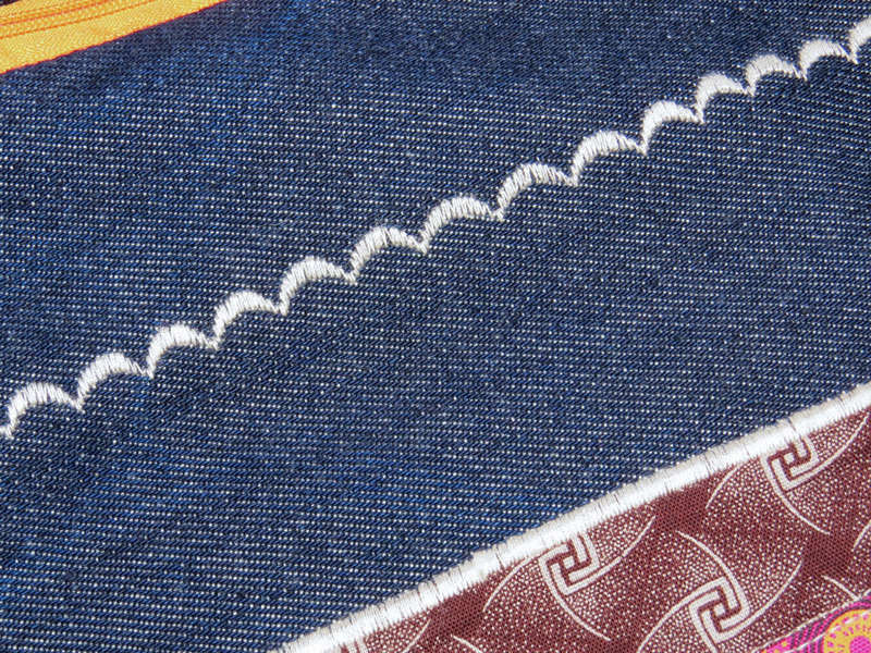 Combo - Denim Shweshwe Sling bag & Wallet Combo. Truly South African. Hand made and unique.