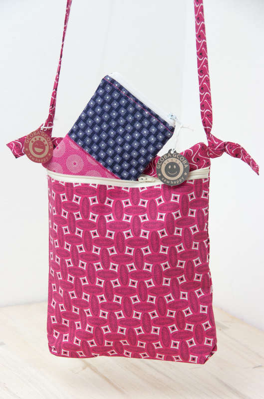 Combo - Shweshwe Sling Bag & Wallet Combo. Truly South African. Hand made and unique.