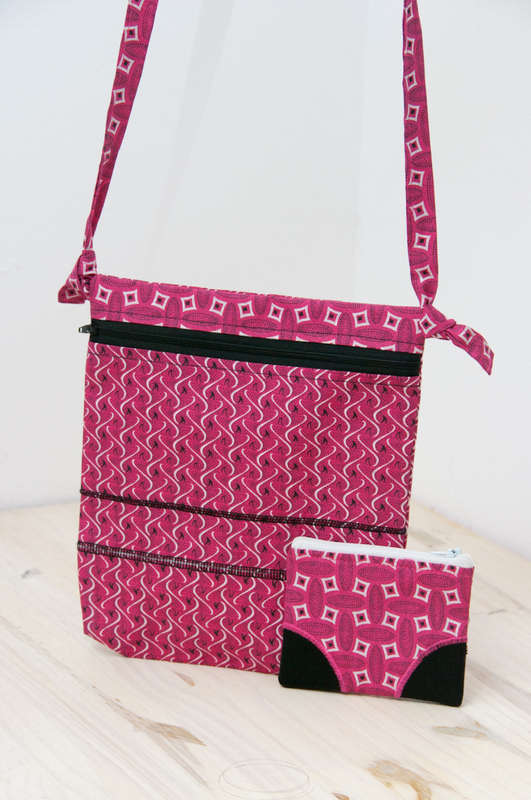 Combo - Shweshwe Sling Bag & Wallet Combo. Truly South African. Hand made and unique.