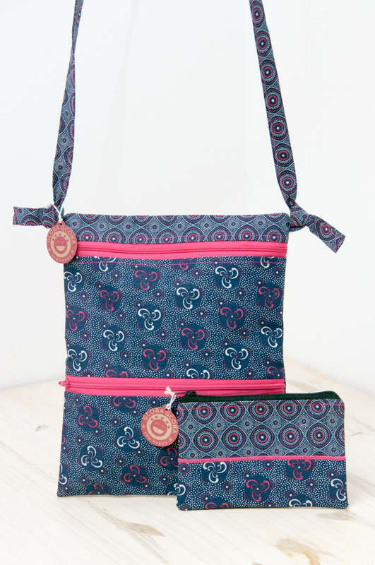 Combo - Shweshwe Sling Bag & Wallet Combo. Truly South African. Hand made and unique.
