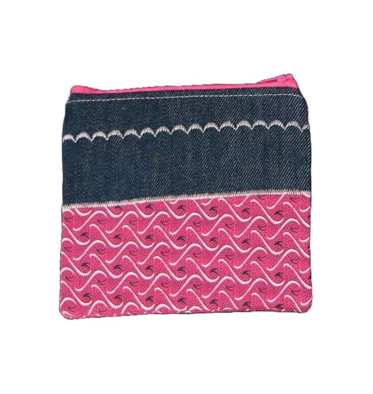 Pink Shweshwe Wallet. South African. Hand made and unique.