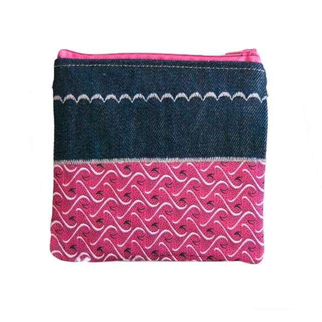 Pink Shweshwe Wallet. South African. Hand made and unique.