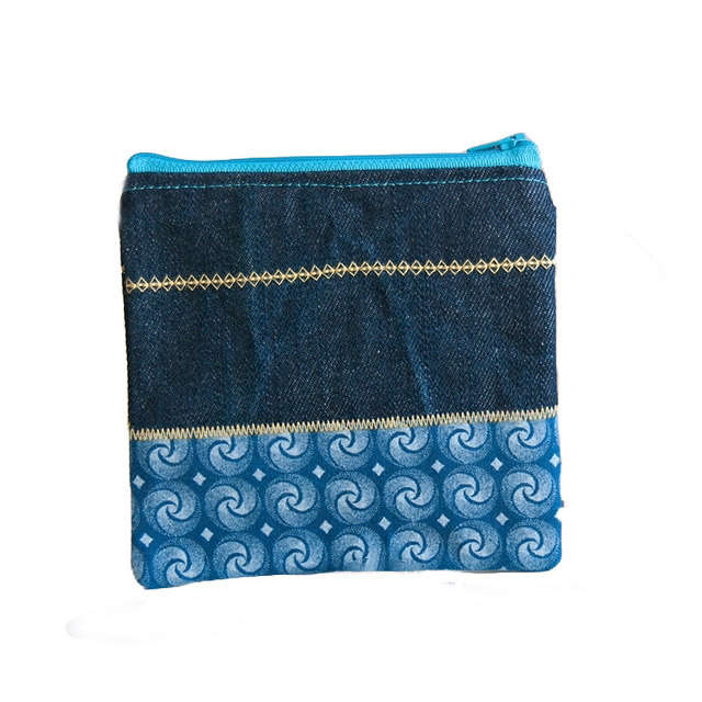Indigo Shweshwe Wallet. South African. Hand made and unique.