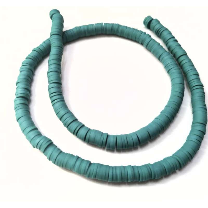 Beads / FIMO - Polymer Clay Beads - +/-350pcs - 6x1mm discs / Beads for crafting