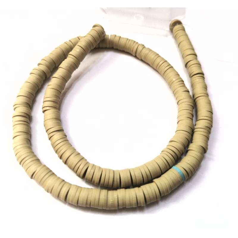 Beads / FIMO - Polymer Clay Beads - +/-350pcs - 6x1mm discs / Beads for crafting