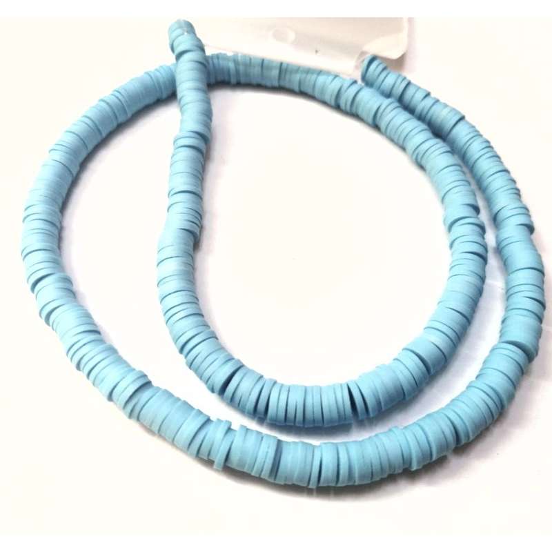 Beads / FIMO - Polymer Clay Beads - +/-350pcs - 6x1mm discs / Beads for crafting