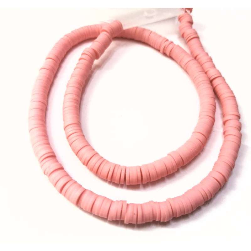 Beads / FIMO - Polymer Clay Beads - +/-350pcs - 6x1mm discs / Beads for crafting