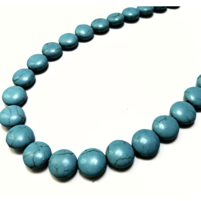 Beads / Howlite  - Stone Beads - 14x10mm ovals -5 single pcs / Beads for crafting