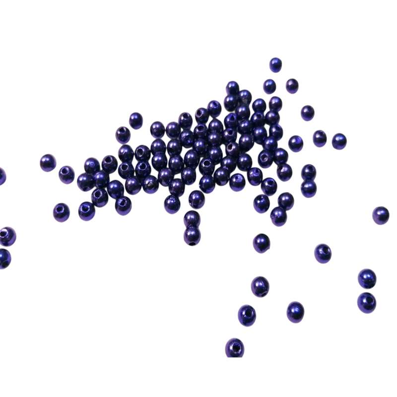 Beads / Acrylic Beads - 3mm -  100 pcs - royal blue - Beads for jewellery crafting