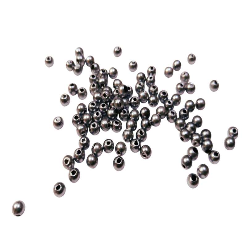 Beads / Acrylic Beads - 3mm -  500 pcs - steel grey - Beads for jewellery crafting