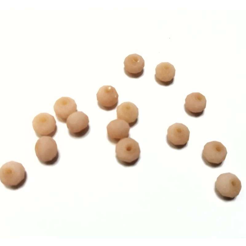Beads / Crystal Beads - 6mm -light salmon- 15pcs / Beads for crafting