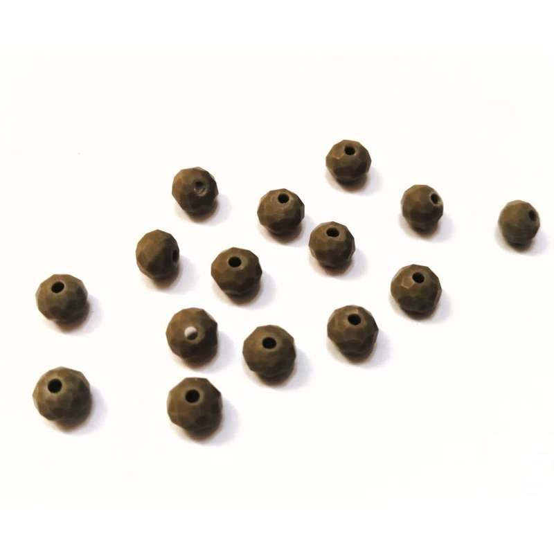 Beads / Crystal Beads - 6mm -olive green- 15pcs / Beads for crafting