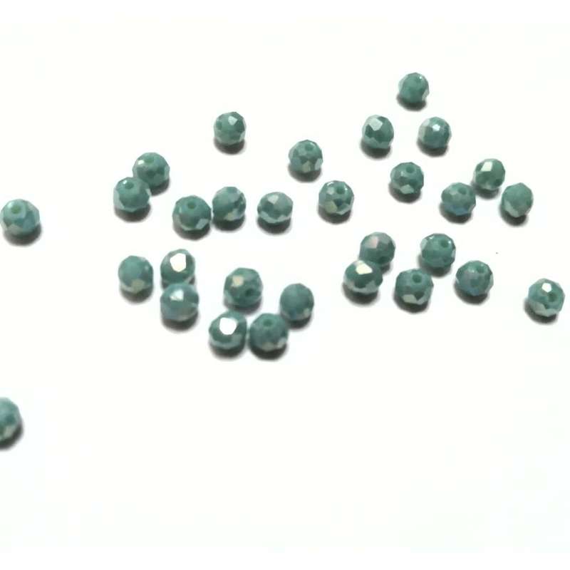 Beads / Crystal Beads -4mm- shiny turquoise blue -30pcs   / Beads for crafting