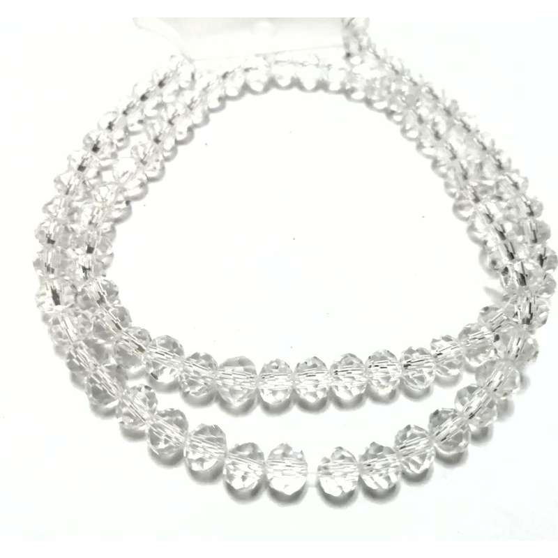 Beads / Crystal Beads - 6mm -color less- String+/-95pcs / Beads for crafting